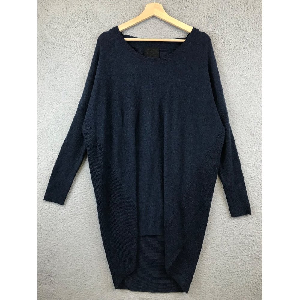 Just Female Womens‎ Sweater S/M Blue Wool Blend Carla Knit Casual Pullover